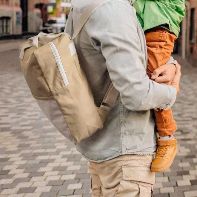 SAC A DOS PERSONNALISABLE EN COTON BIO 'CRUZ'