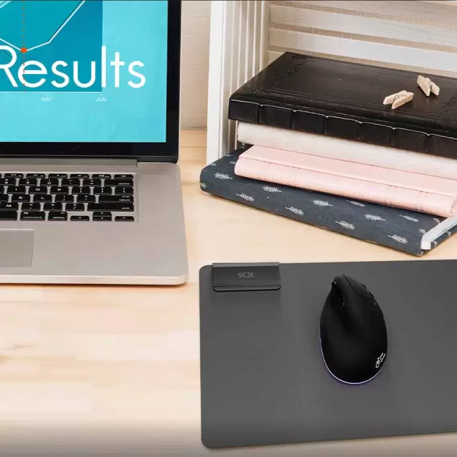 SOURIS PUBLICITAIRE ERGONOMIQUE SANS FIL 'RUBBA'