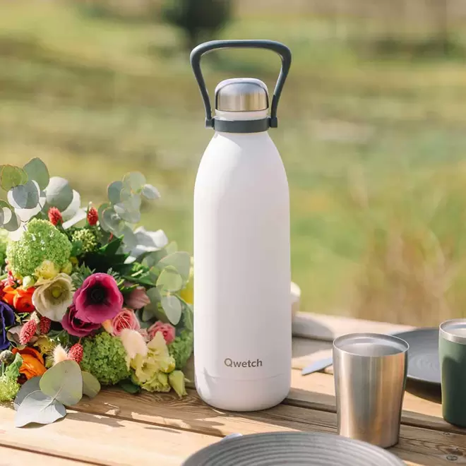 BOUTEILLE ISOTHERME PERSONNALISABLE INOX '1,5L QWETCH®'