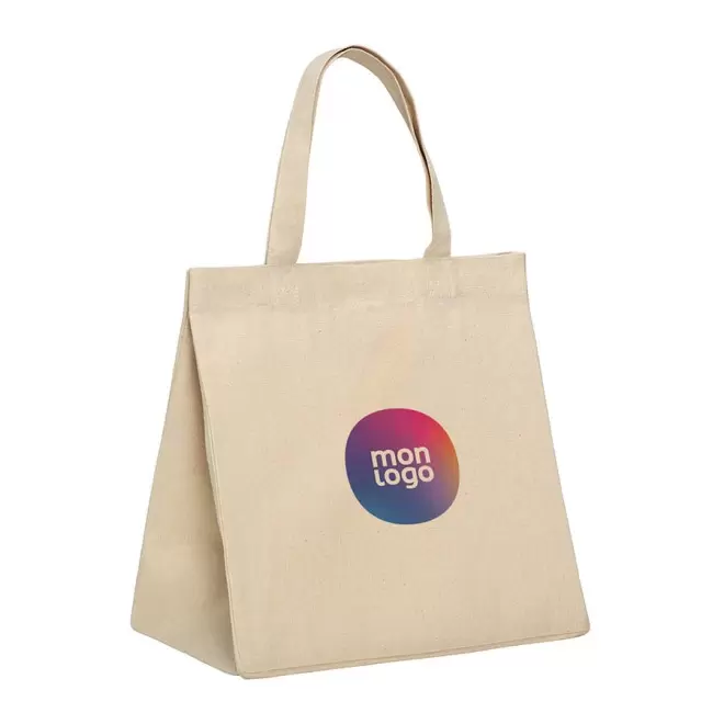 SAC COTON AVEC SOUFFFLET 220 GR PERSONNALISABLE 'HARPER'