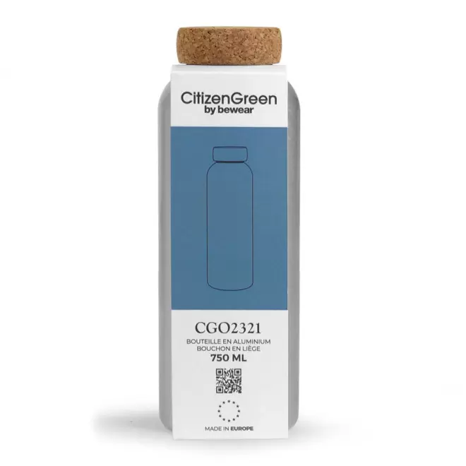 BOUTEILLE PERSONNALISABLE EN ALUMINIUM 750 ML 'BOUTU'