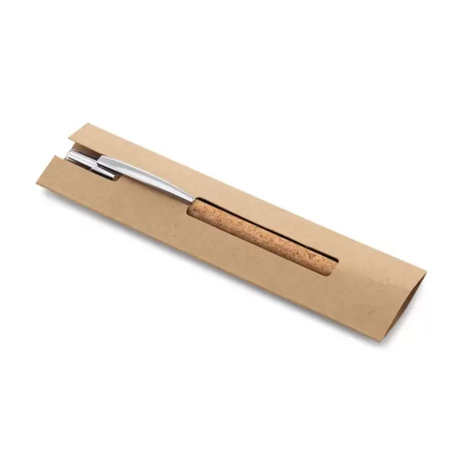 STYLO EN LIEGE PERSONNALISABLE 'NOSTRO METAL'