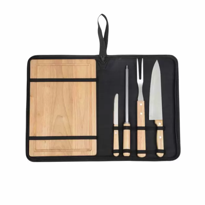 SET USTENSILES DECOUPE BARBECUE PERSONNALISABLE 'GRILO'