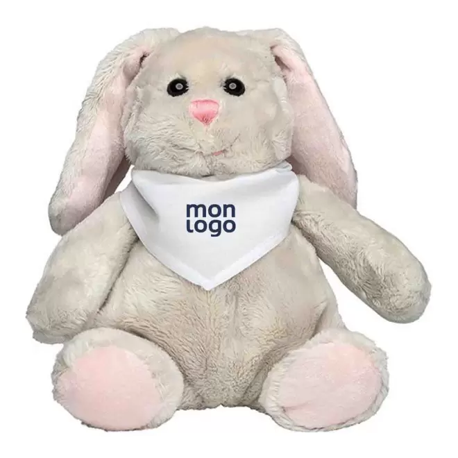 PELUCHE LAPIN PERSONNALISABLE AVEC BANDANA 'KANOU'