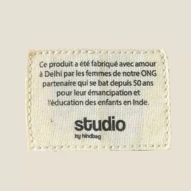 SAC BANANE PERSONNALISABLE EN COTON STUDI BY HINDBAG 'ANTOINE'