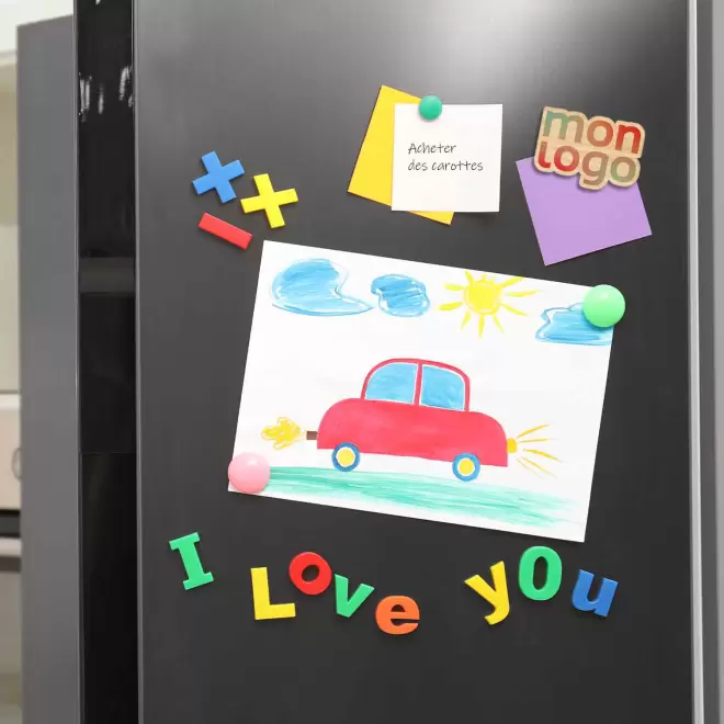 MAGNET PUBLICITAIRE EN BOIS SUR MESURE 'TOUPLY'
