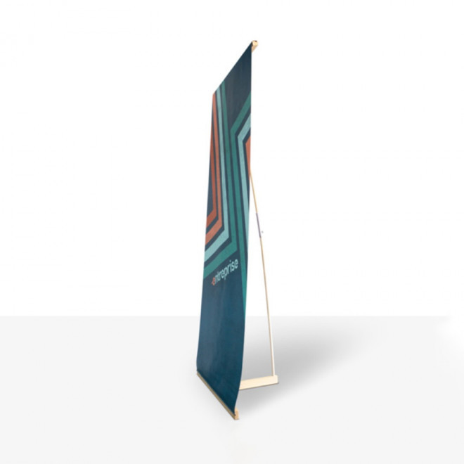 L BANNER PUBLICITAIRE EN BOIS 'REKA' 