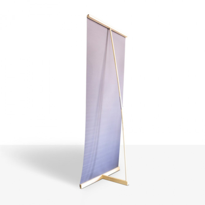 L BANNER PUBLICITAIRE EN BOIS 'REKA' 