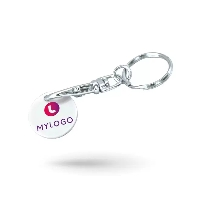 PORTE CLES AVEC MOUSQUETON PUBLICITAIRE 'SEGNO QUADRI'