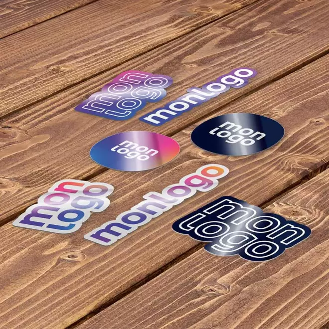 STICKERS A LA FORME 25 CM² PERSONNALISABLE 'KLISTER'