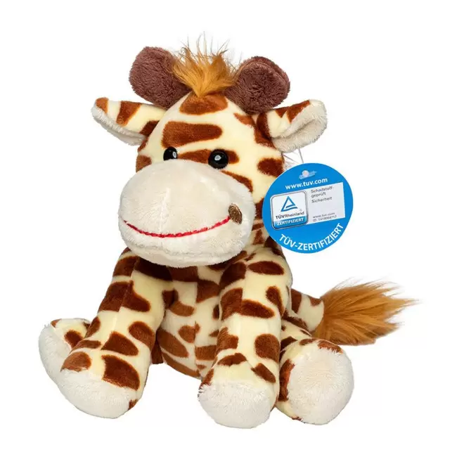 PELUCHE GIRAFE PERSONNALISABLE 'MANNY BANDANA'