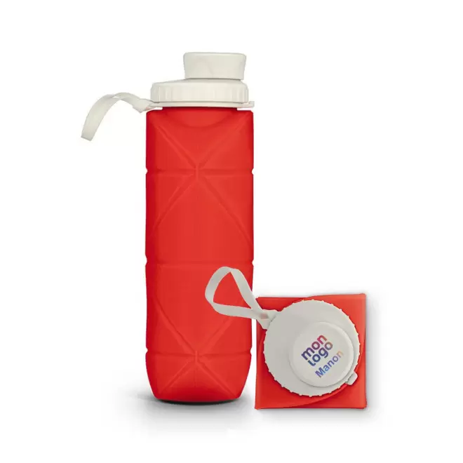 GOURDE PERSONNALISABLE SILICONE PLIABLE 600 ML 'CAMPEGGIO'
