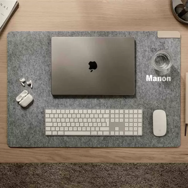 TAPIS DE SOURIS PERSONNALISABLE EN FEUTRE RECYCLE 'BIURO'