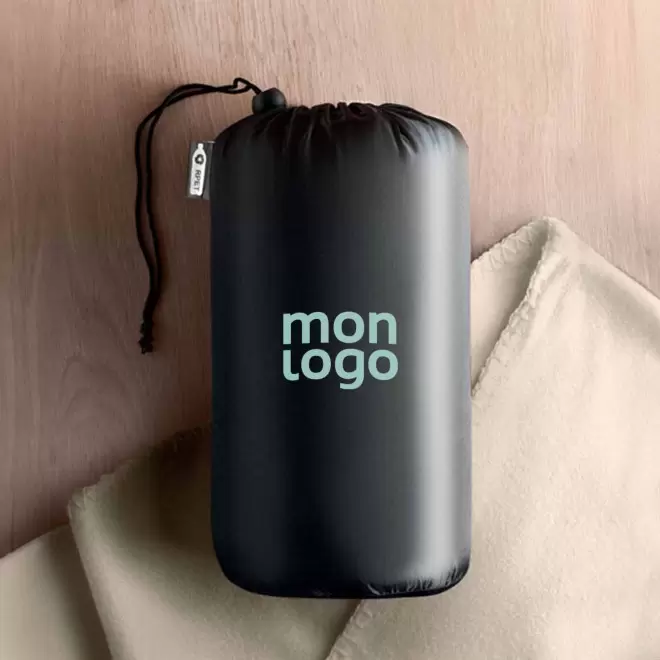 PLAID POLAIRE PERSONNALISABLE 'WEEK END RPET' 