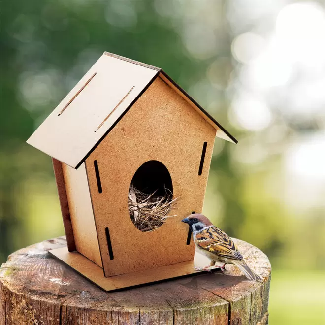 NICHOIR EN BOIS A PERSONNALISER POUR OISEAUX 'TIMO'
