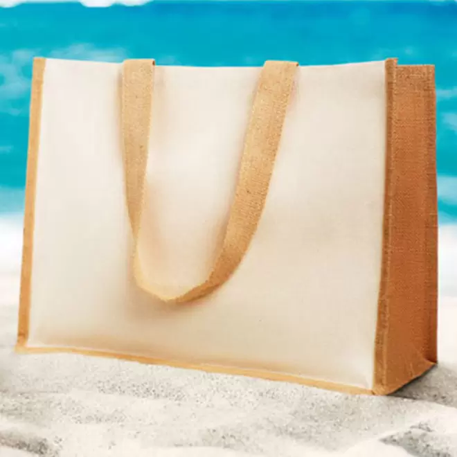 SAC PERSONNALISÉ EN JUTE/TOILE 'FIORI'