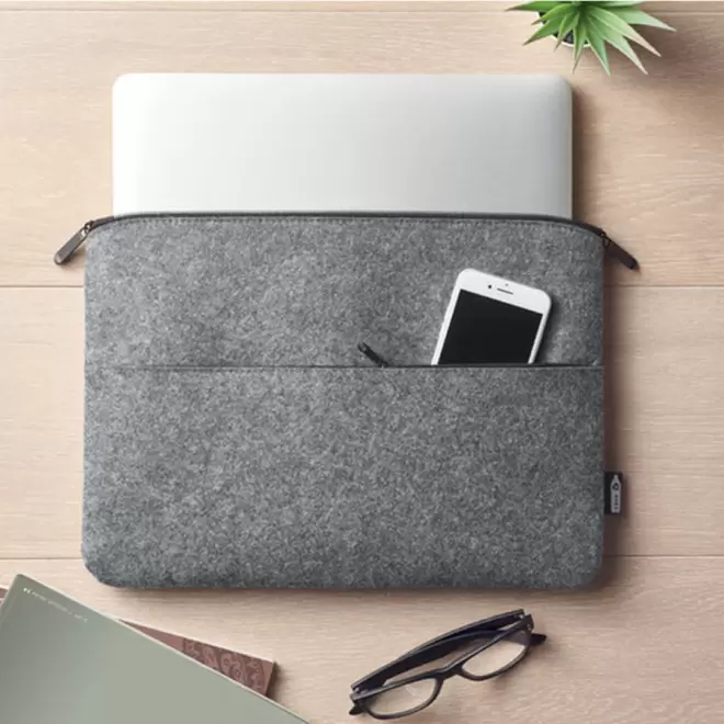 HOUSSE PUBLICITAIRE POUR ORDINATEUR 'MORGIOU'