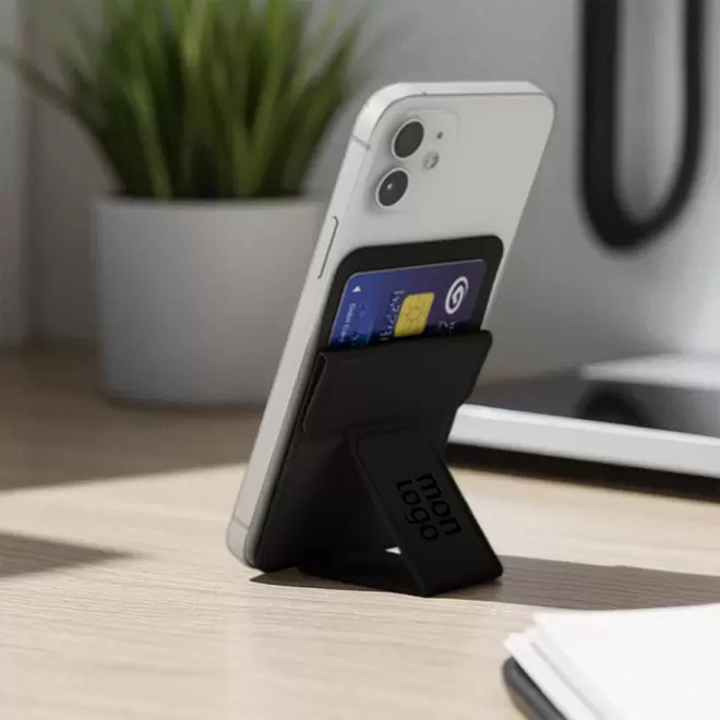 SUPPORT SMARTPHONE PUBLICITAIRE & PORTE CARTES 'CARDFIX'
