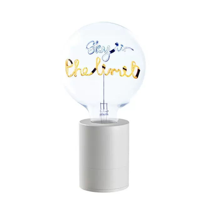 AMPOULE PERSONNALISEE 2 LIGNES 'LAMPUN'