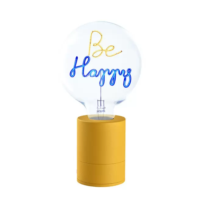 AMPOULE PERSONNALISEE 2 LIGNES 'LAMPUN'