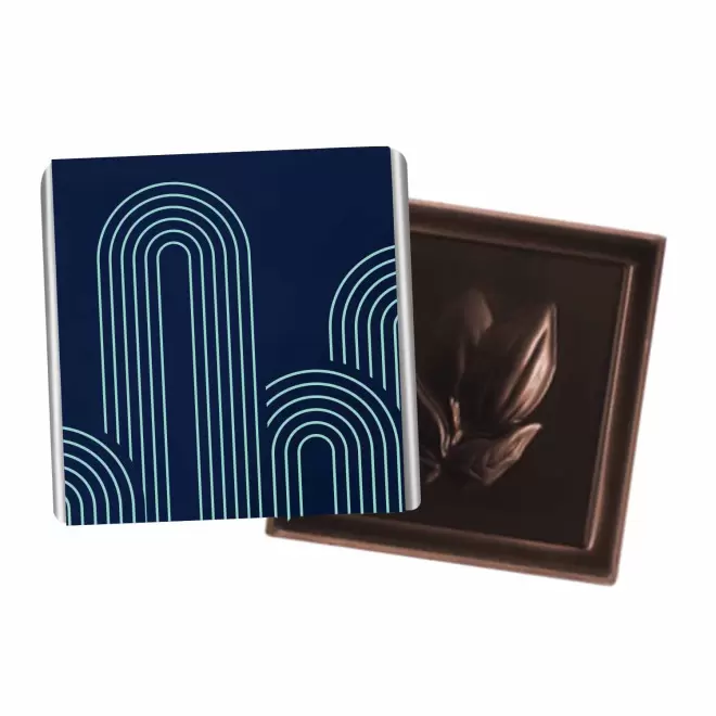 CARRE DE CHOCOLAT 4G 71% BIO PERSONNALISABLE 'CARCHOCO'