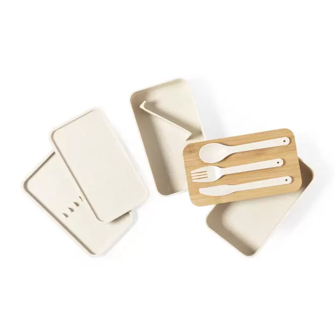 LUNCH BOX COUVERCLE BAMBOU PERSONNALISABLE 'BUCATO DOUBLE'