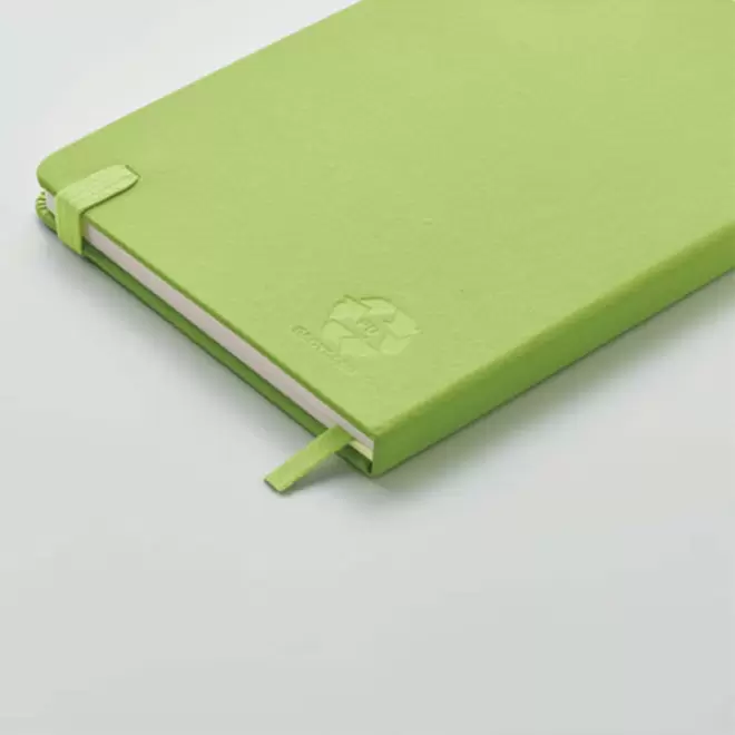 CARNET PUBLICITAIRE A5 EN PLASTIQUE RECYCLÉ 'LUGGATE'