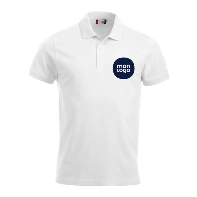 POLO PERSONNALISABLE HOMME BLANC NEW WAVE© 'BORDI'