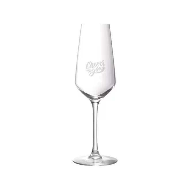 VERRE À CHAMPAGNE PUBLICITAIRE 'CHAMPY' 