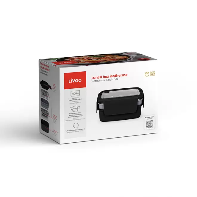 LUNCH BOX PUBLICITAIRE ISOTHERME LIVOO® 'ISOBOX' 