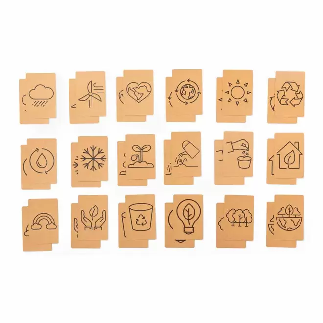 JEU DE 36 CARTES CARTON RECYCLE PERSONNALISABLE 'PAIRO'