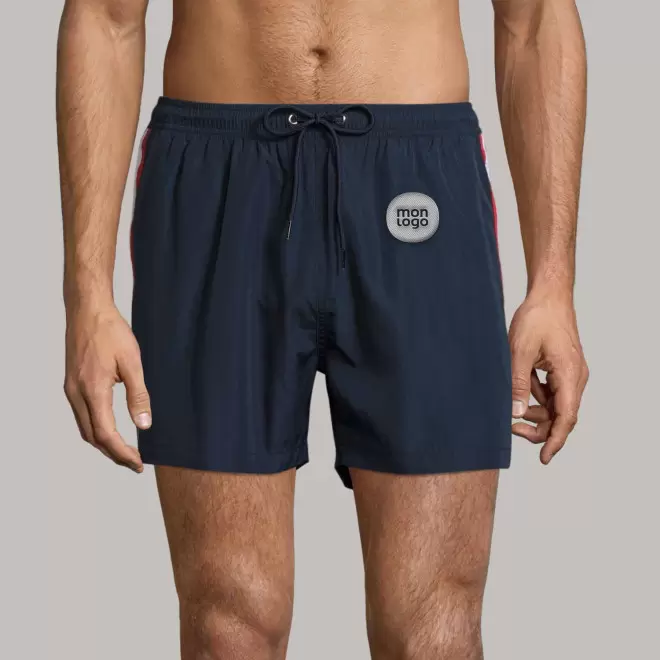 SHORT DE BAIN TRICOLORE PERSONNALISABLE 'SUNRISE'