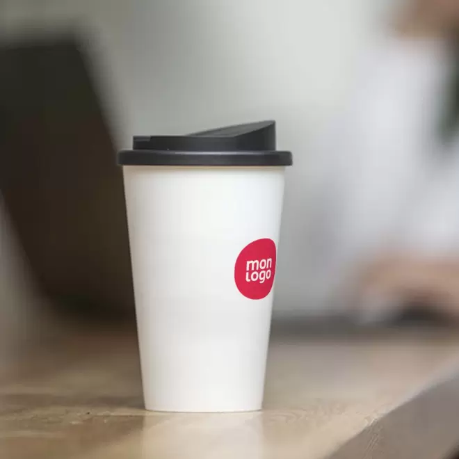 GOBELET PERSONNALISABLE ISO RECYCLE AMERICANO® 'IBON RECYCLE'