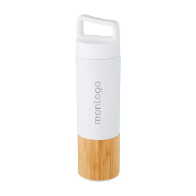 BOUTEILLE ISOTHERME PERSONNALISÉE EN BAMBOU 540ML 'BUTILKA BAMBOO' 4J