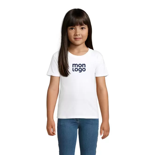 TEE SHIRT PERSONNALISABLE ENFANT BLANC  'CRUSADER BIO'