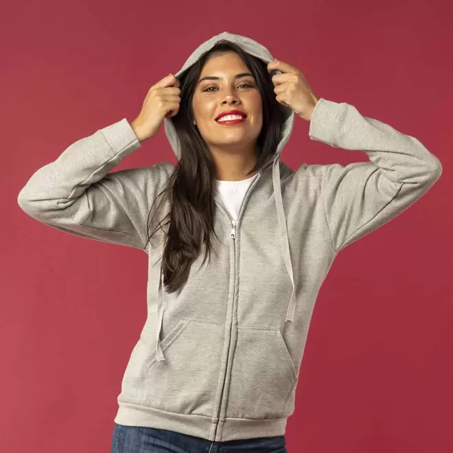 SWEAT ZIPPE MIXTE 280G PERSONNALISABLE 'MORALIE'