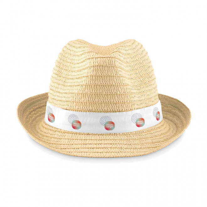 CHAPEAU PAILLE CLAIRE PERSONNALISABLE 'COBOCHIC'