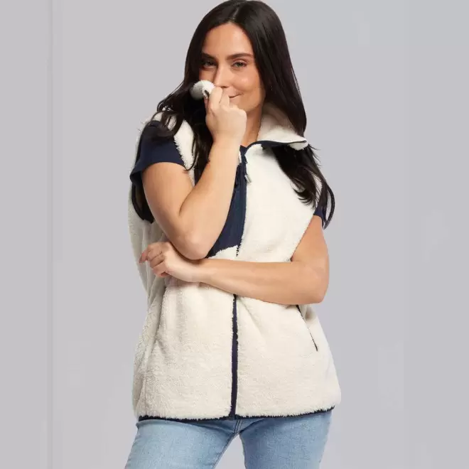 BODYWARMER PERSONNALISABLE FEMME SHERPA MUSTAGHATA® 'ONKA'