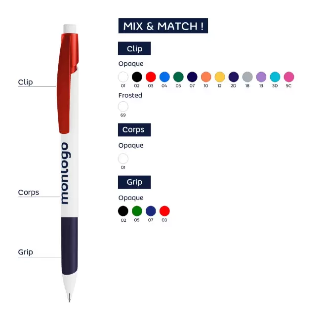 PORTE MINE GRIP MEDIA CLIC BIC® ECOLUTIONS® PERSONNALISABLE