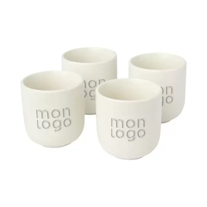 SET DE MUGS À CAFÉ PERSONNALISABLE 'CROULIO'