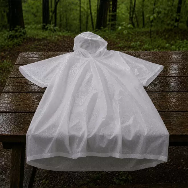 PONCHO PUBLICITAIRE EN RPET AVEC MOUSQUETON 'FORWAY'