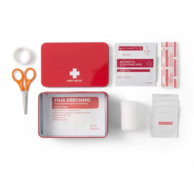 KIT PREMIERS SECOURS PUBLICITAIRE METAL 'HASSIMO'