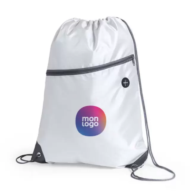 SAC À DOS PERSONNALISABLE AVEC POCHE ZIPPÉE 'KANTO'
