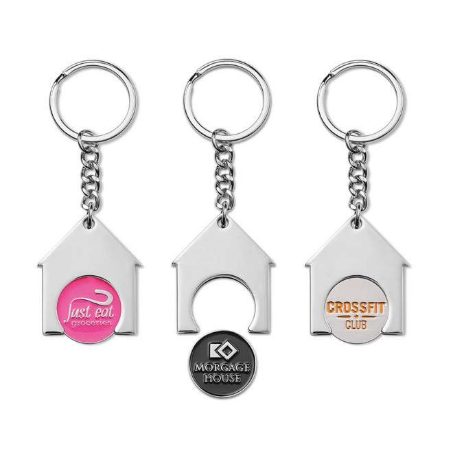 PORTE CLÉS AVEC JETON PERSONNALISABLE 'EUROCASA'