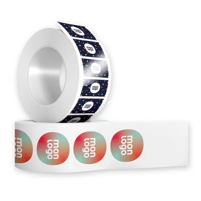 ETIQUETTES PERSONNALISEES A LA FORME EN ROULEAU 'RULA'