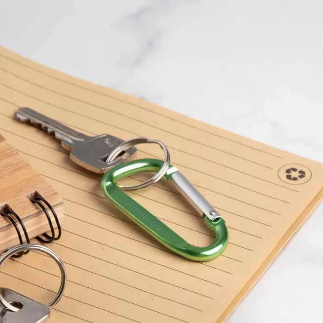 PORTE CLES PUBLICITAIRE MOUSQUETON 'WALL RECYCLED'