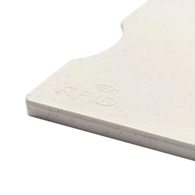 ÉTUI POUR CARTE PERSONNALISÉ RIGIDE ANTI RFID 'DOJA STRAW'