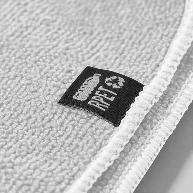 SERVIETTE PUBLICITAIRE SUBLIMATION BLANCHE 90X170 'DULLA RPET'