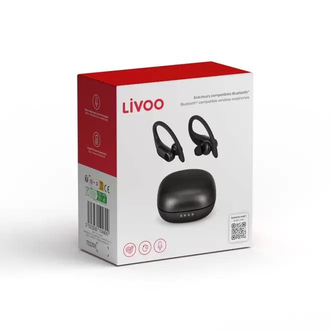 ÉCOUTEURS PERSONNALISABLES TWS LIVOO® 'MIMTO' 