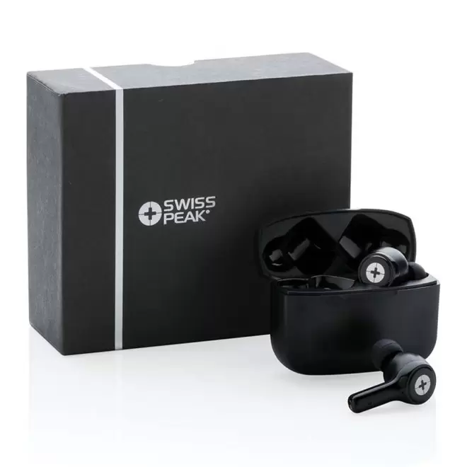 ÉCOUTEURS PUBLICITAIRE ANC TWS SWISS PEAK® RECYCLÉ 'REPROC'